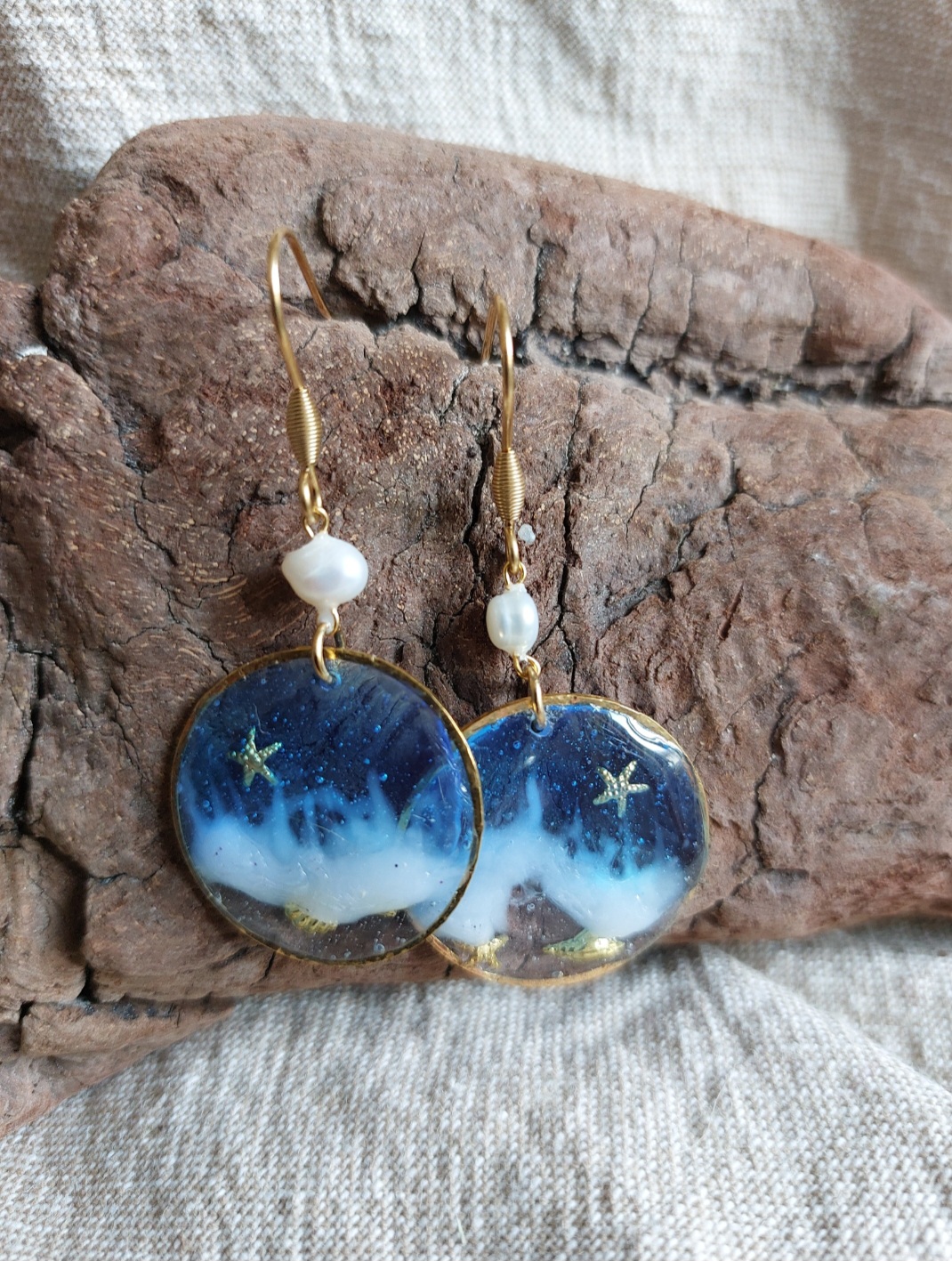 Boucles Trésor de marée – Luminica Bijoux