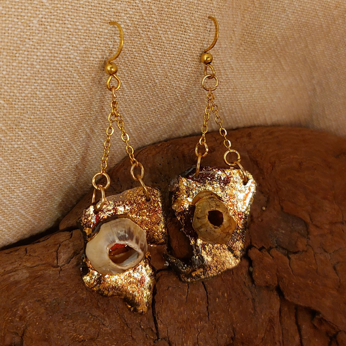 Boucles Cartes au trésor – La Balane d’ancrage – Luminica Bijoux