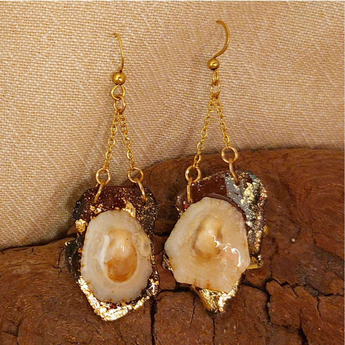 Boucles Cartes au trésor – Modèle 02 – Luminica Bijoux