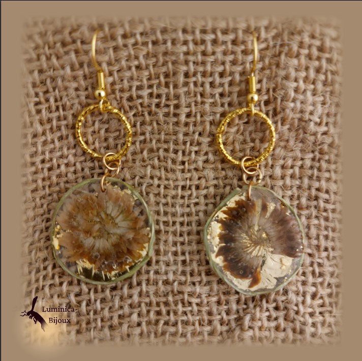 Boucles « Eclosion » — Luminica Bijoux